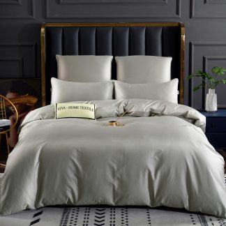 Комплект постельного белья Однотонный Сатин Премиум OCP012, 2 спальный, наволочки 4 шт