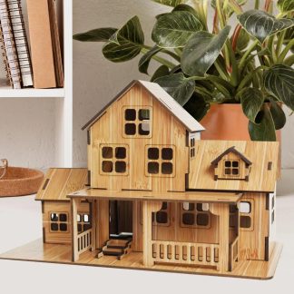 Деревянный конструктор, 3D-пазл домик